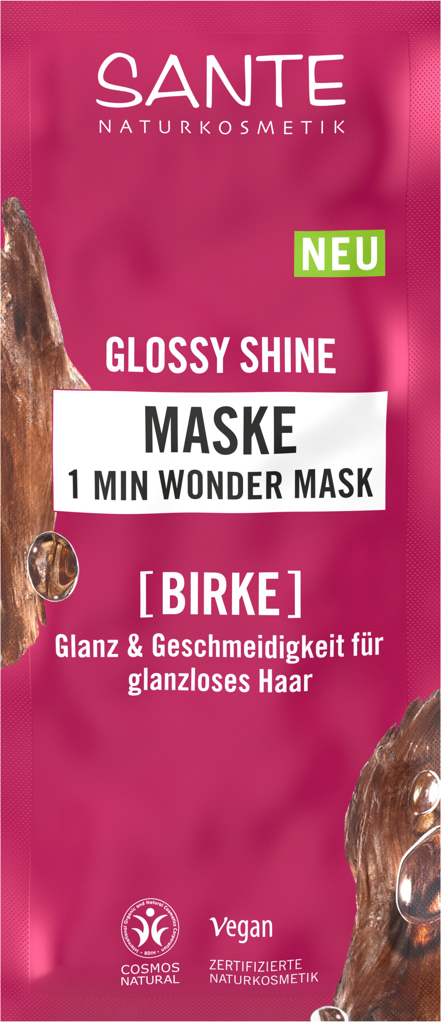 Sante GLOSSY SHINE 1 Min Wonder mask 20ml